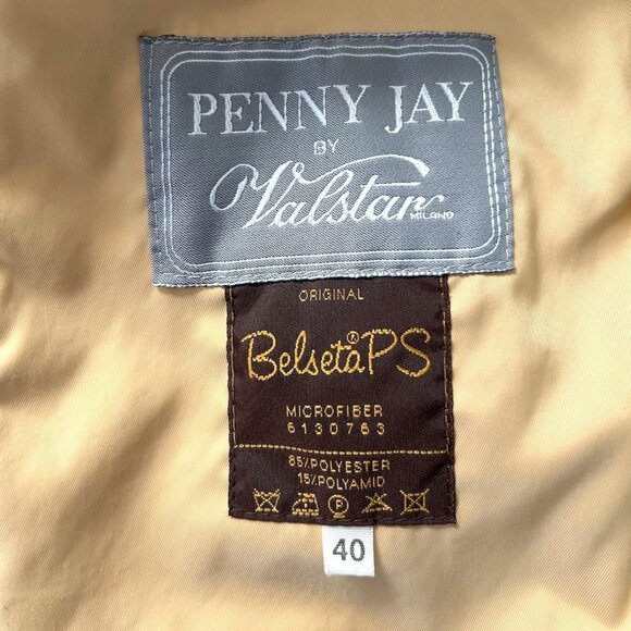 Penny Jay by Valstar tan microfiber safari jacket SIZE 40 - Picture 2 of 11